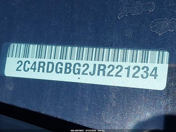 2018 DODGE GRAND CARAVAN SE PLUS — I9