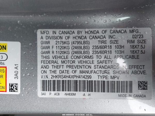 2023 HONDA CR-V EX AWD