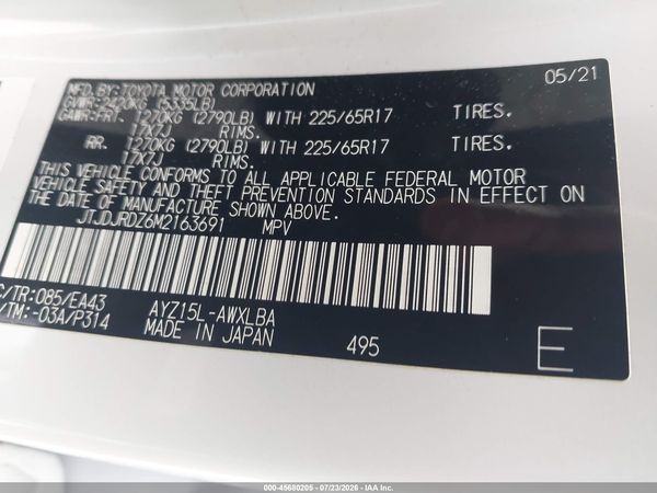 2021 LEXUS NX 300H 300H Comfort