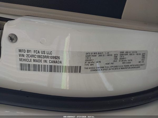 2024 CHRYSLER PACIFICA TOURING L