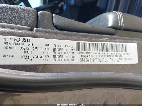 2017 JEEP GRAND CHEROKEE LIMITED