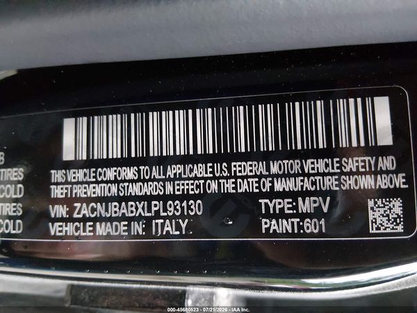 2020 JEEP RENEGADE SPORT 4X4