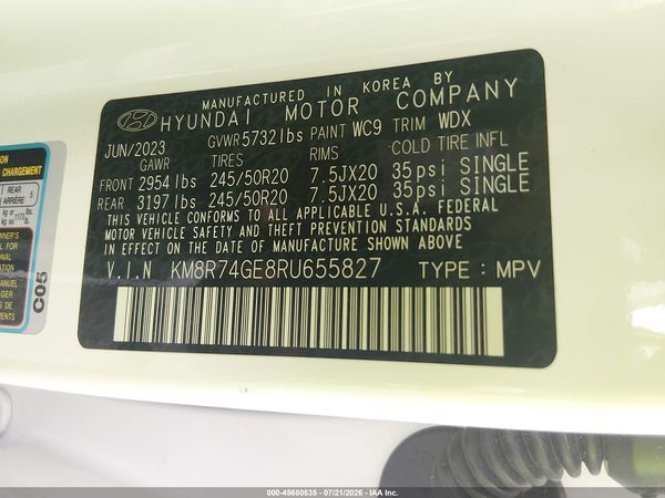 2024 HYUNDAI PALISADE CALLIGRAPHY