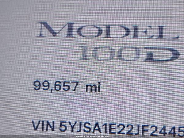 2018 TESLA MODEL S 100D/75D/P100D