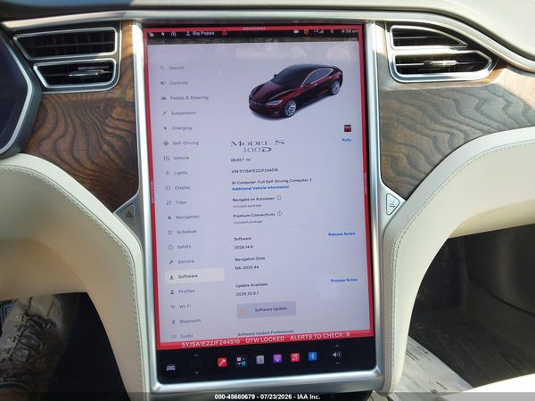 2018 TESLA MODEL S 100D/75D/P100D