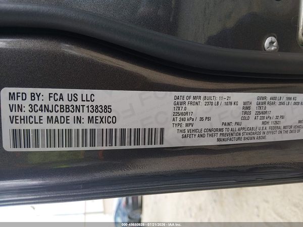 2022 JEEP COMPASS LATITUDE FWD