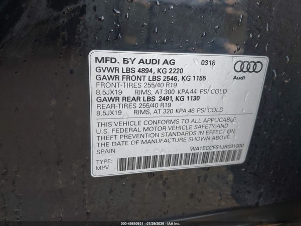2018 AUDI Q3