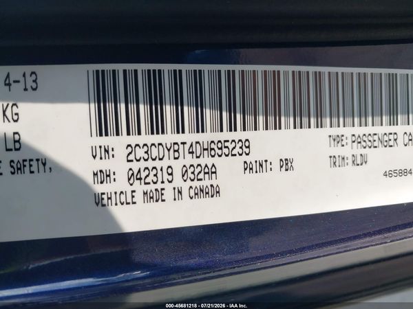 2013 DODGE CHALLENGER R/T PLUS