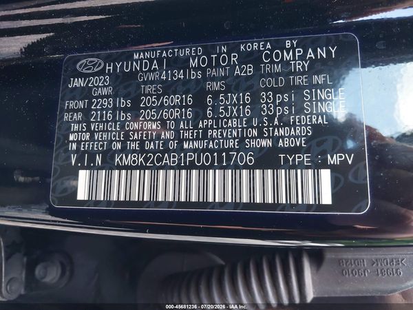 2023 HYUNDAI KONA SE