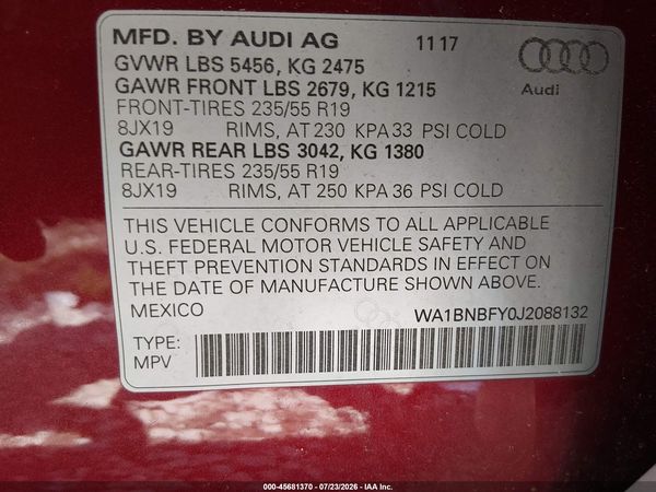 2018 AUDI Q5