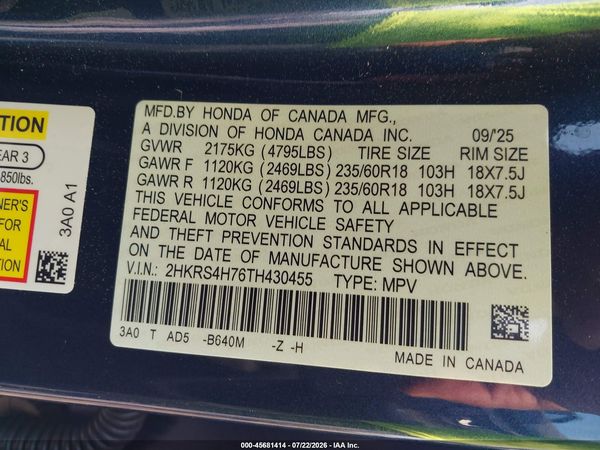 2026 HONDA CR-V EX-L AWD