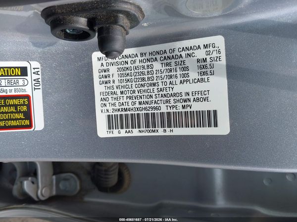 2014 HONDA CR-V LX