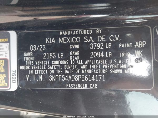 2023 KIA FORTE GT-LINE