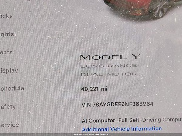 2022 TESLA MODEL Y