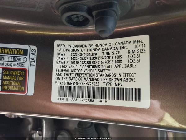 2014 HONDA CR-V LX
