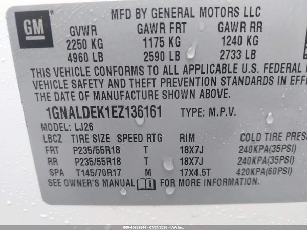 2014 CHEVROLET EQUINOX LTZ — I9