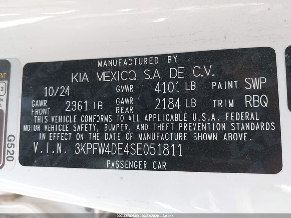 2025 KIA K4 GT-LINE
