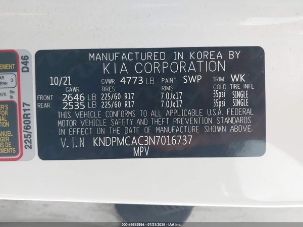 2022 KIA SPORTAGE LX