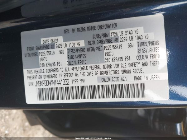 2021 MAZDA CX-5 GRAND TOURING