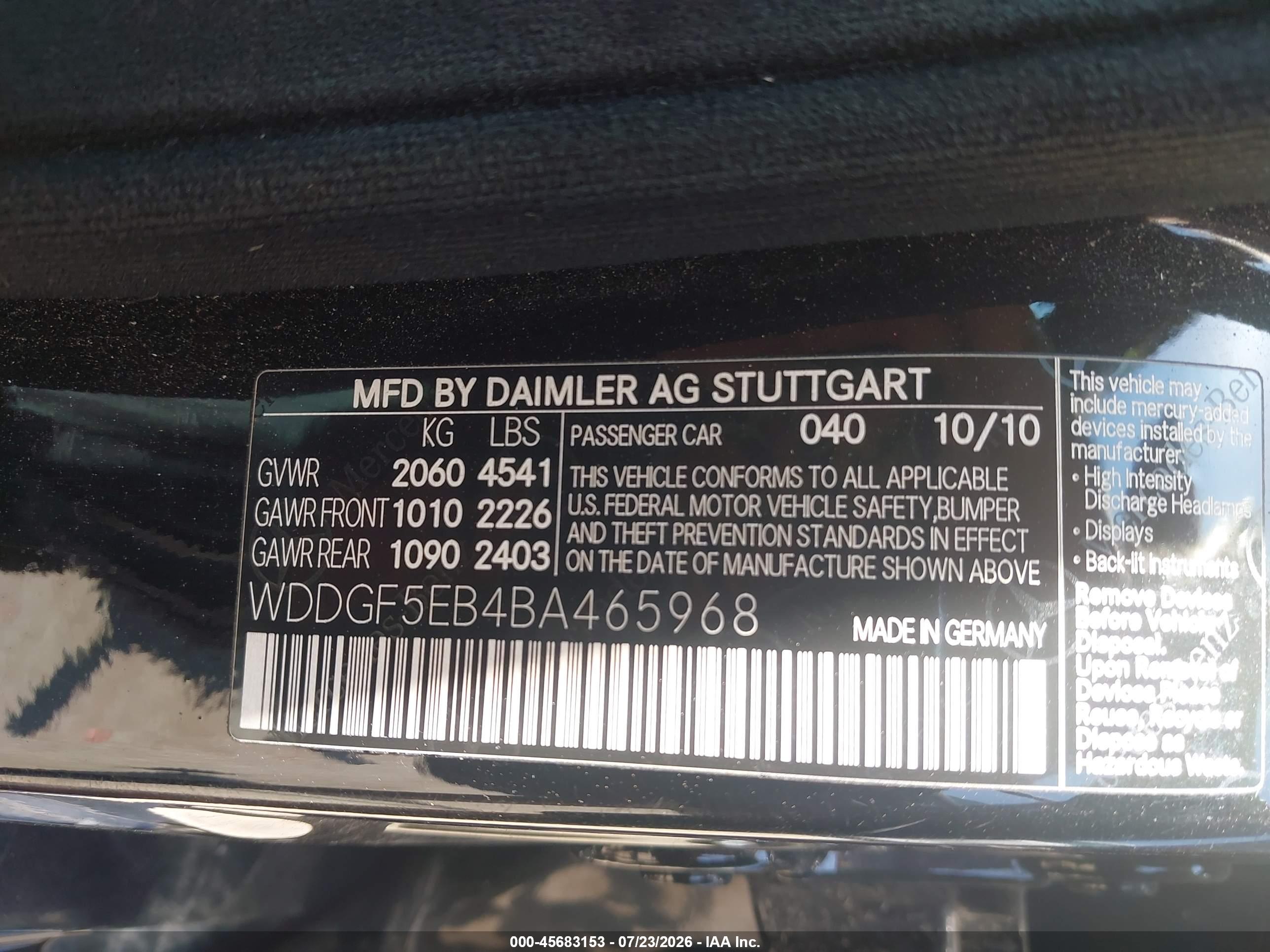 2011 MERCEDES-BENZ C 300 C300