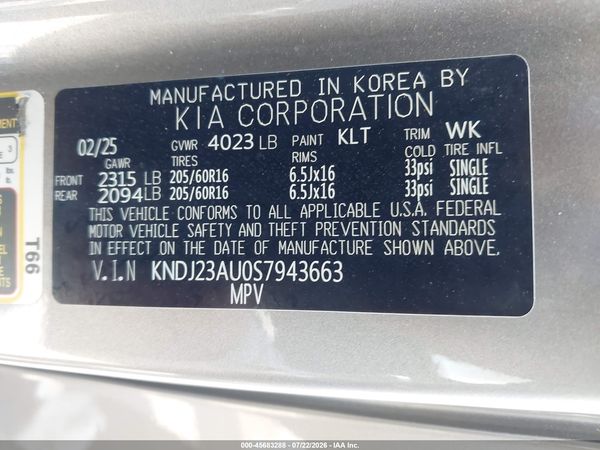 2025 KIA SOUL LX