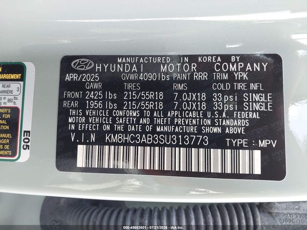 2025 HYUNDAI KONA SEL
