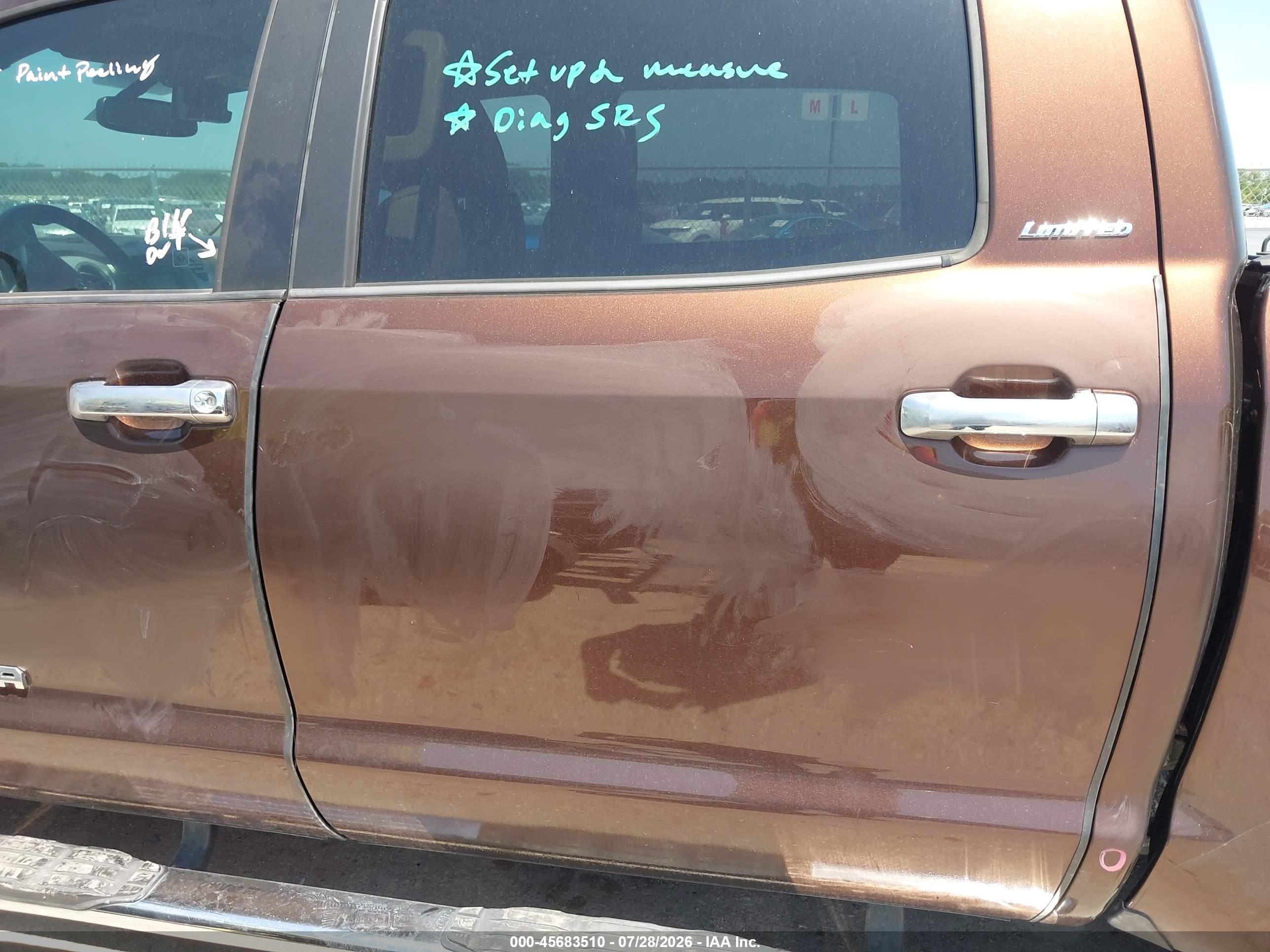 2016 TOYOTA TUNDRA LIMITED 5.7L V8