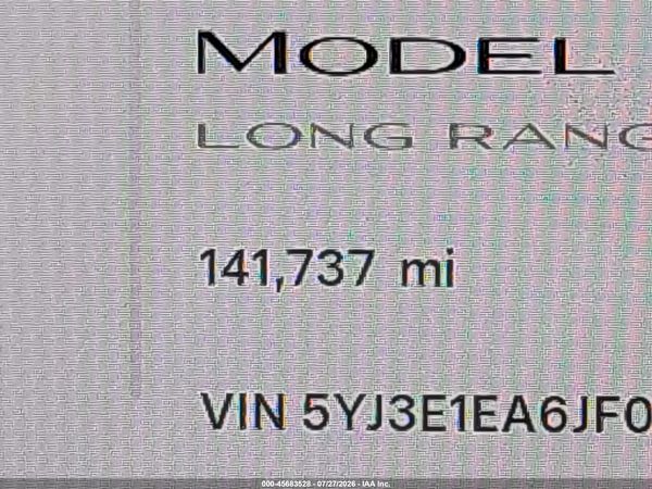 2018 TESLA MODEL 3 LONG RANGE/MID RANGE