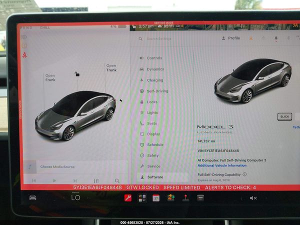 2018 TESLA MODEL 3 LONG RANGE/MID RANGE