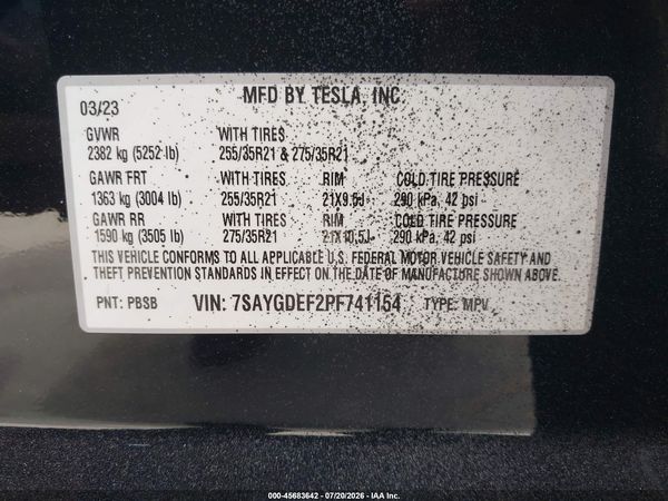 2023 TESLA MODEL Y