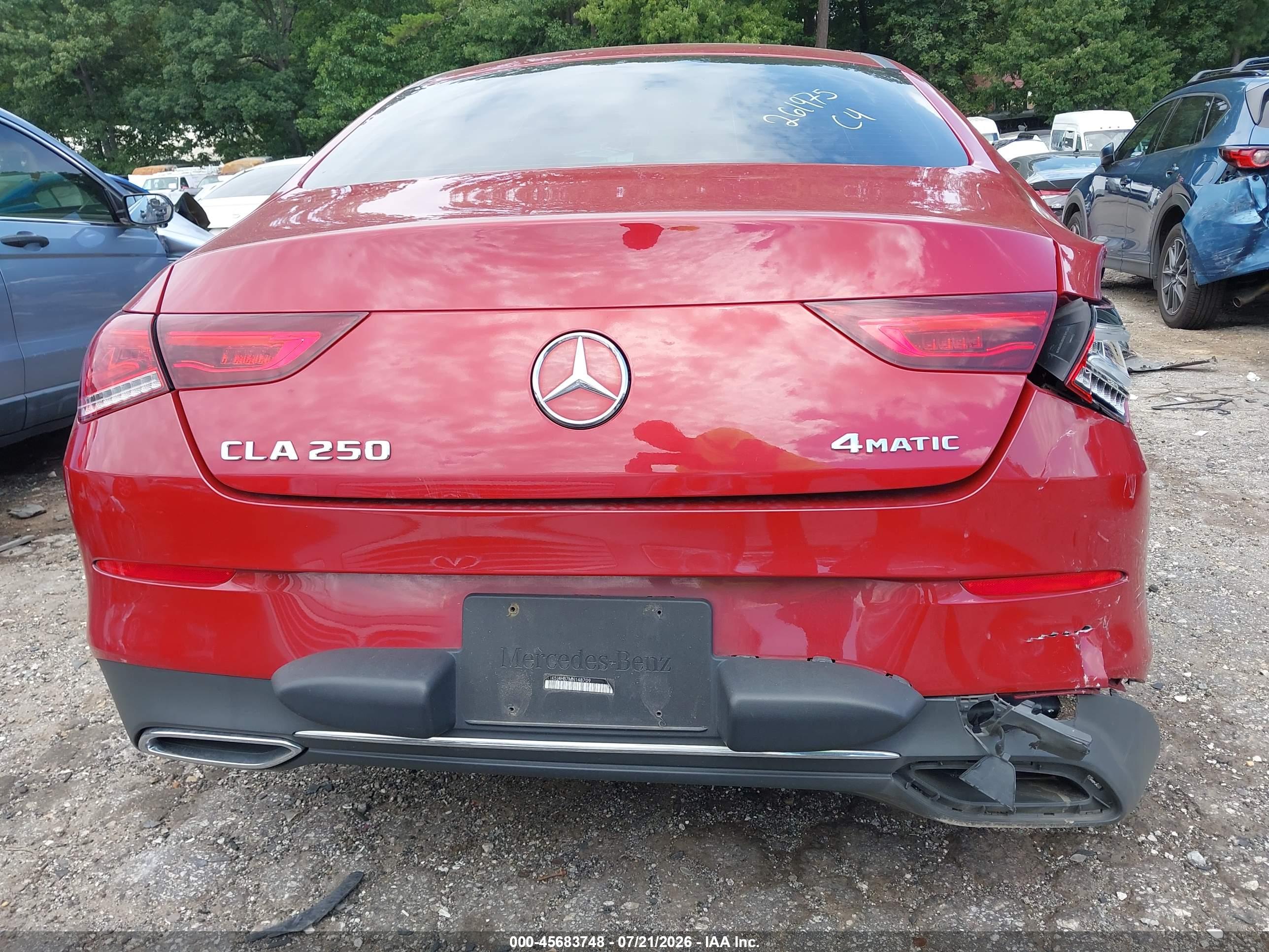 2021 MERCEDES-BENZ CLA 250 4MATIC