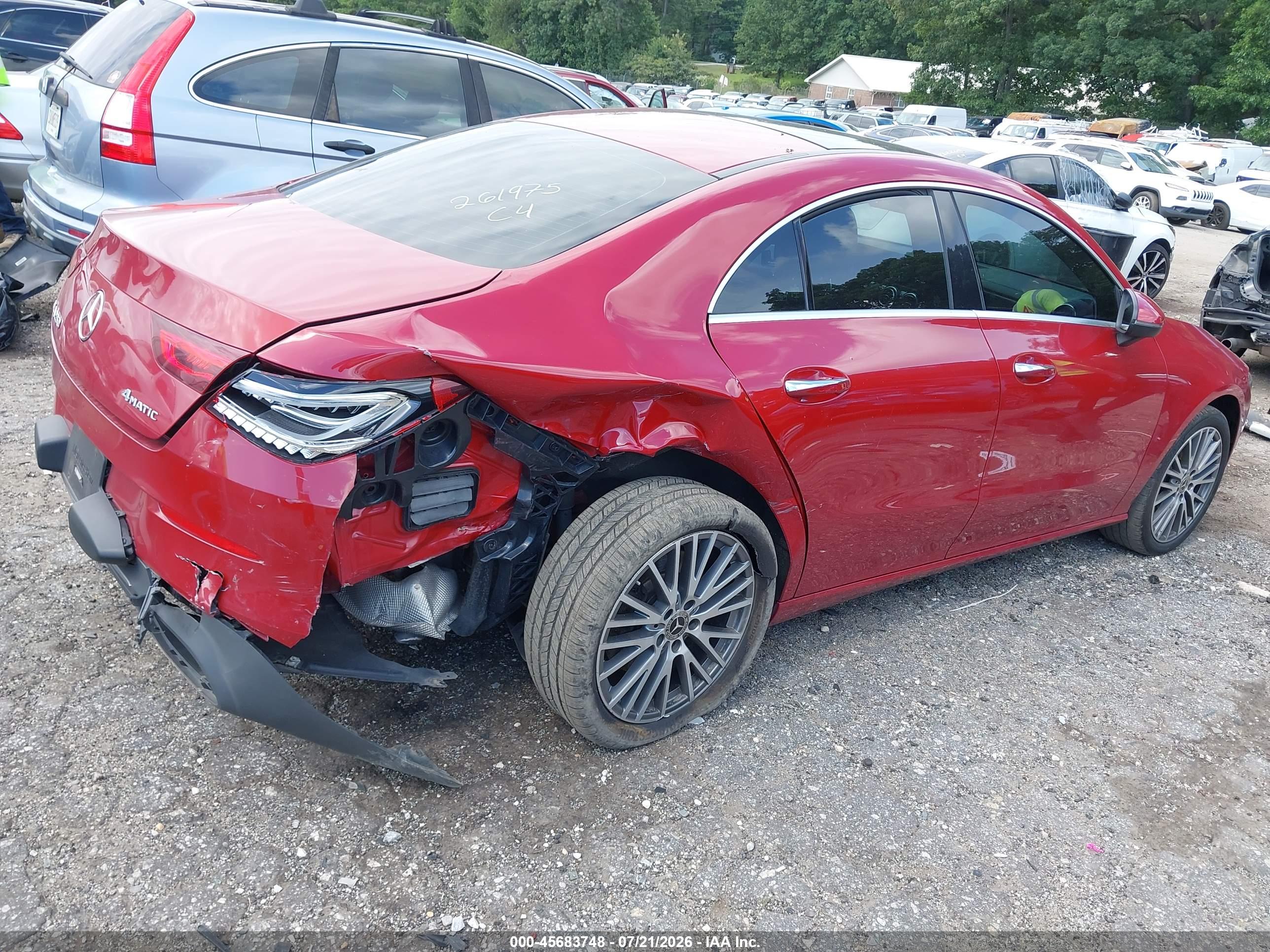2021 MERCEDES-BENZ CLA 250 4MATIC