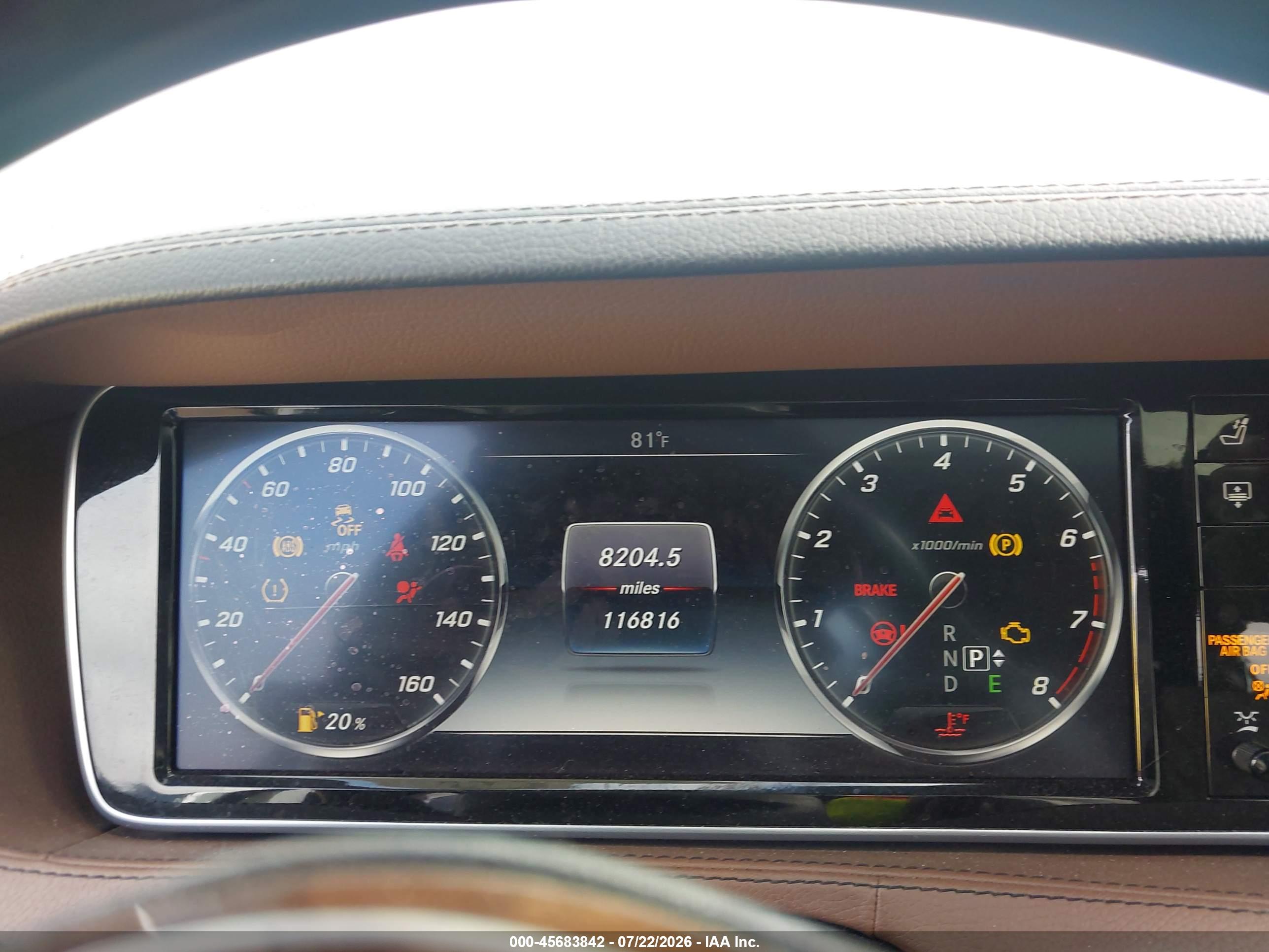 2015 MERCEDES-BENZ S 550 S550