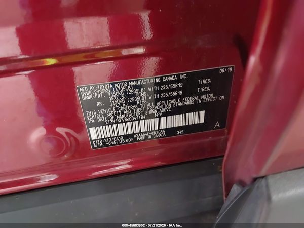 2019 TOYOTA RAV4 LIMITED