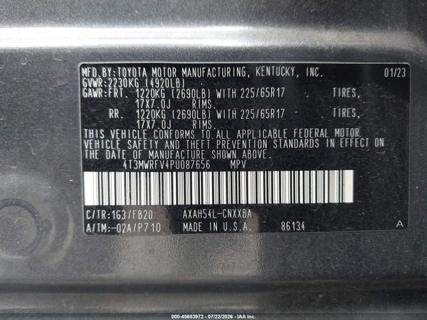 2023 TOYOTA RAV4 HYBRID LE