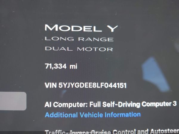 2020 TESLA MODEL Y