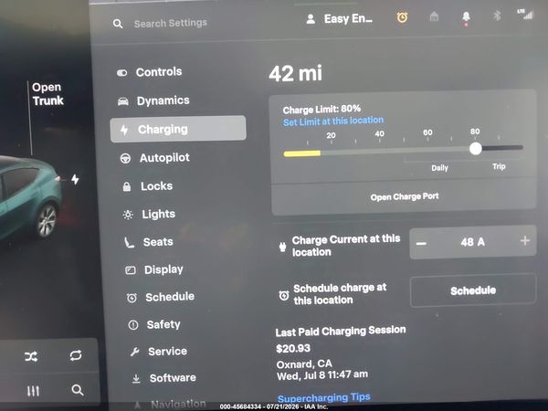 2020 TESLA MODEL Y