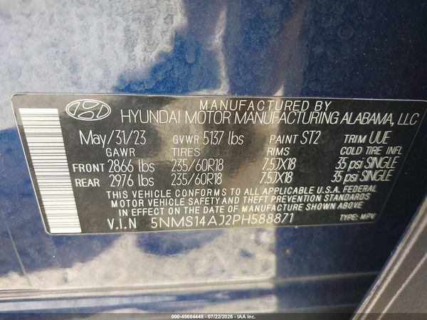 2023 HYUNDAI SANTA FE SE