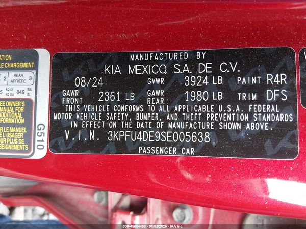 2025 KIA K4 EX