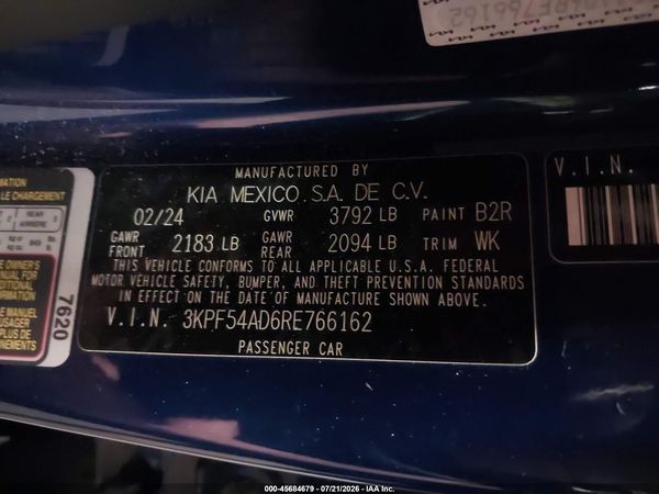 2024 KIA FORTE GT-LINE