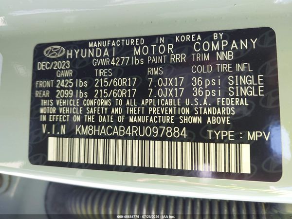 2024 HYUNDAI KONA SE