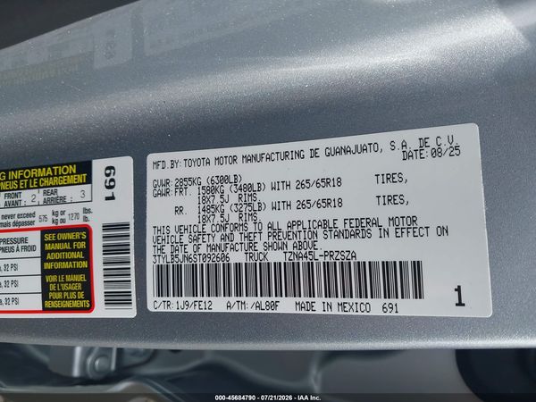 2025 TOYOTA TACOMA TRD SPORT
