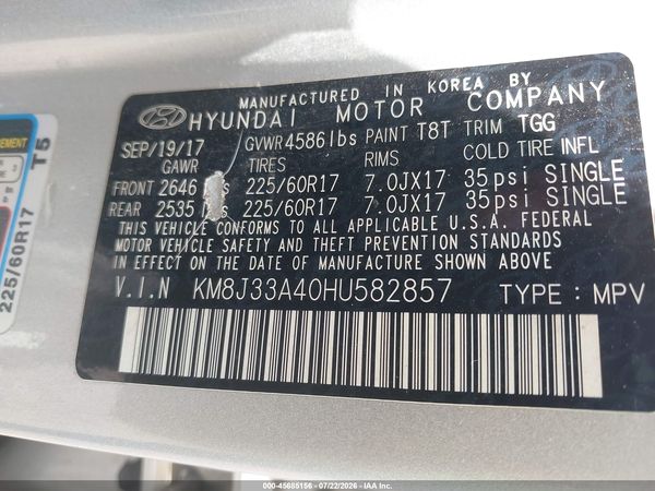 2017 HYUNDAI TUCSON SE
