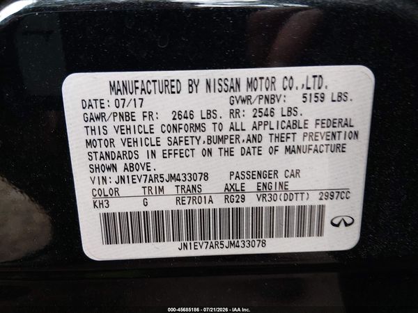 2018 INFINITI Q50 3.0T LUXE