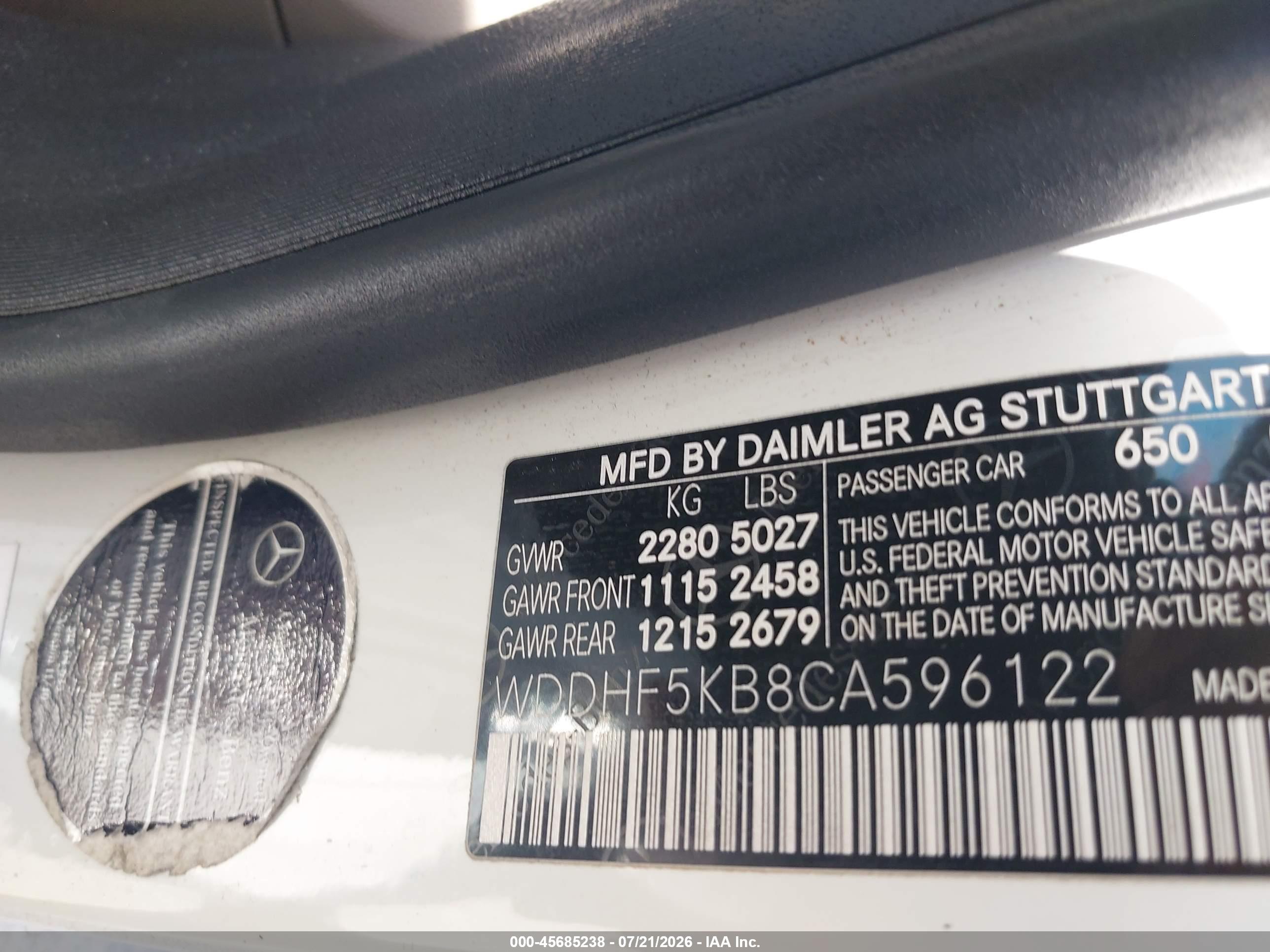 2012 MERCEDES-BENZ E 350 E350