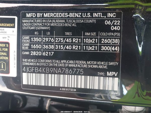 2022 MERCEDES-BENZ GLE 350 4MATIC