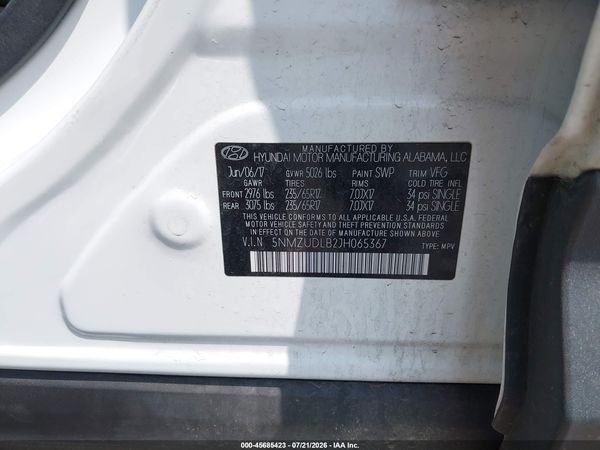 2018 HYUNDAI SANTA FE SPORT 2.4L