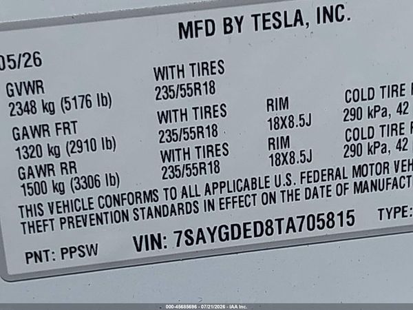 2026 TESLA MODEL Y