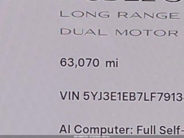 2020 TESLA MODEL 3