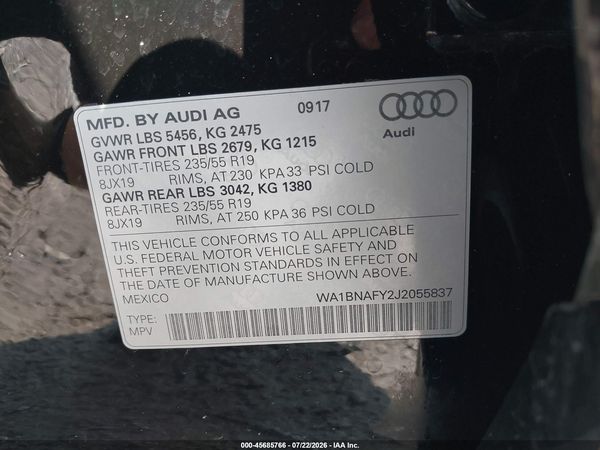 2018 AUDI Q5